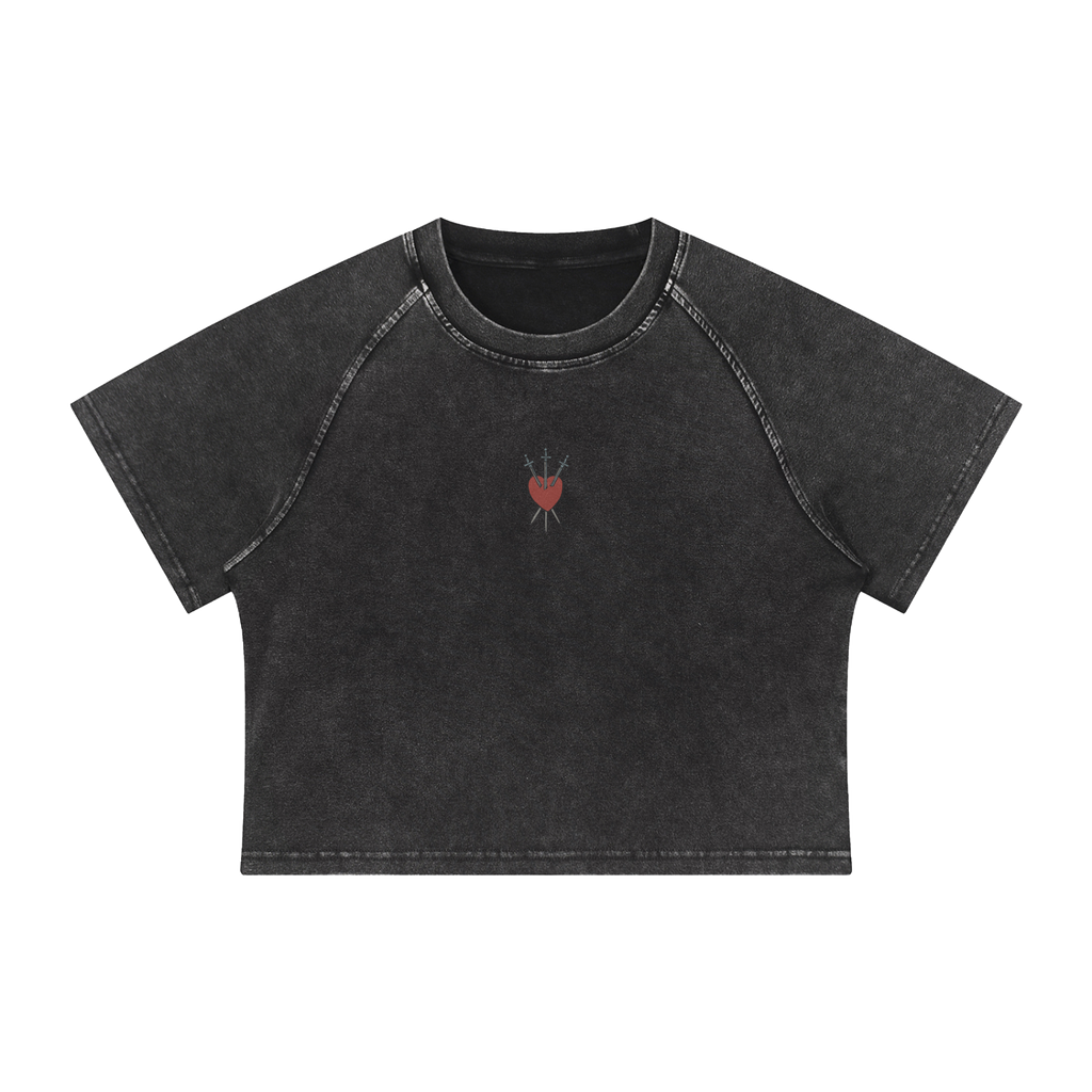 10-of-Swords — Cropped Raglan Tee