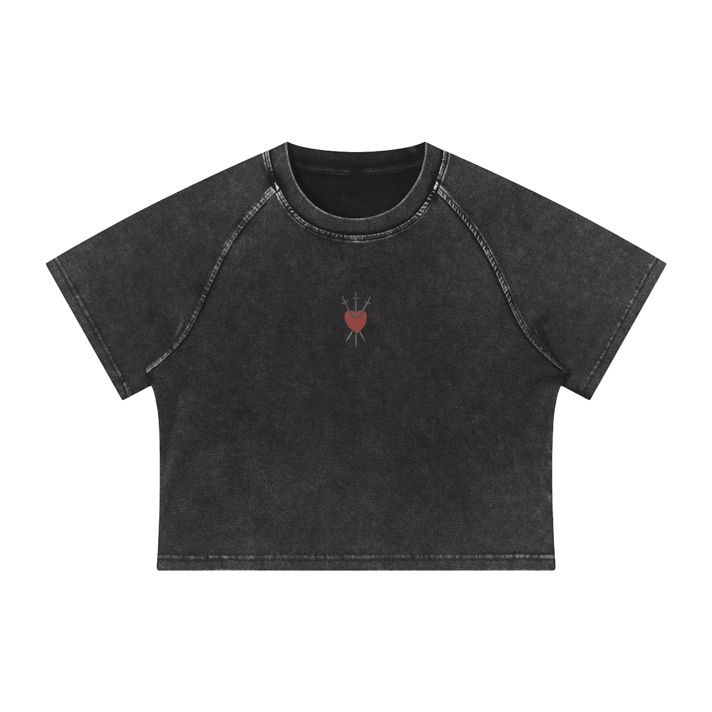 10-of-Swords — Cropped Raglan Tee
