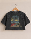 Brooklyn SoftBoys 10-of-Swords cropped raglan tee, back view
