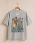 Brooklyn SoftBoys 8-of-Swords acid wash tee, back view with tarot illustration