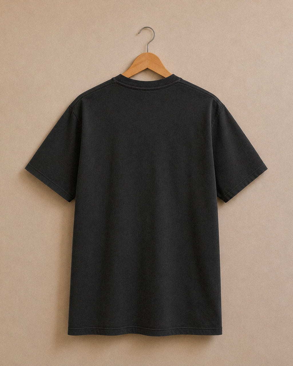 Brooklyn SoftBoys Faded Black Embroidered tee, back view